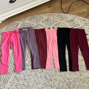 6 pairs of 4T leggings, Cat&Jack, Old Navy, Carter’s
